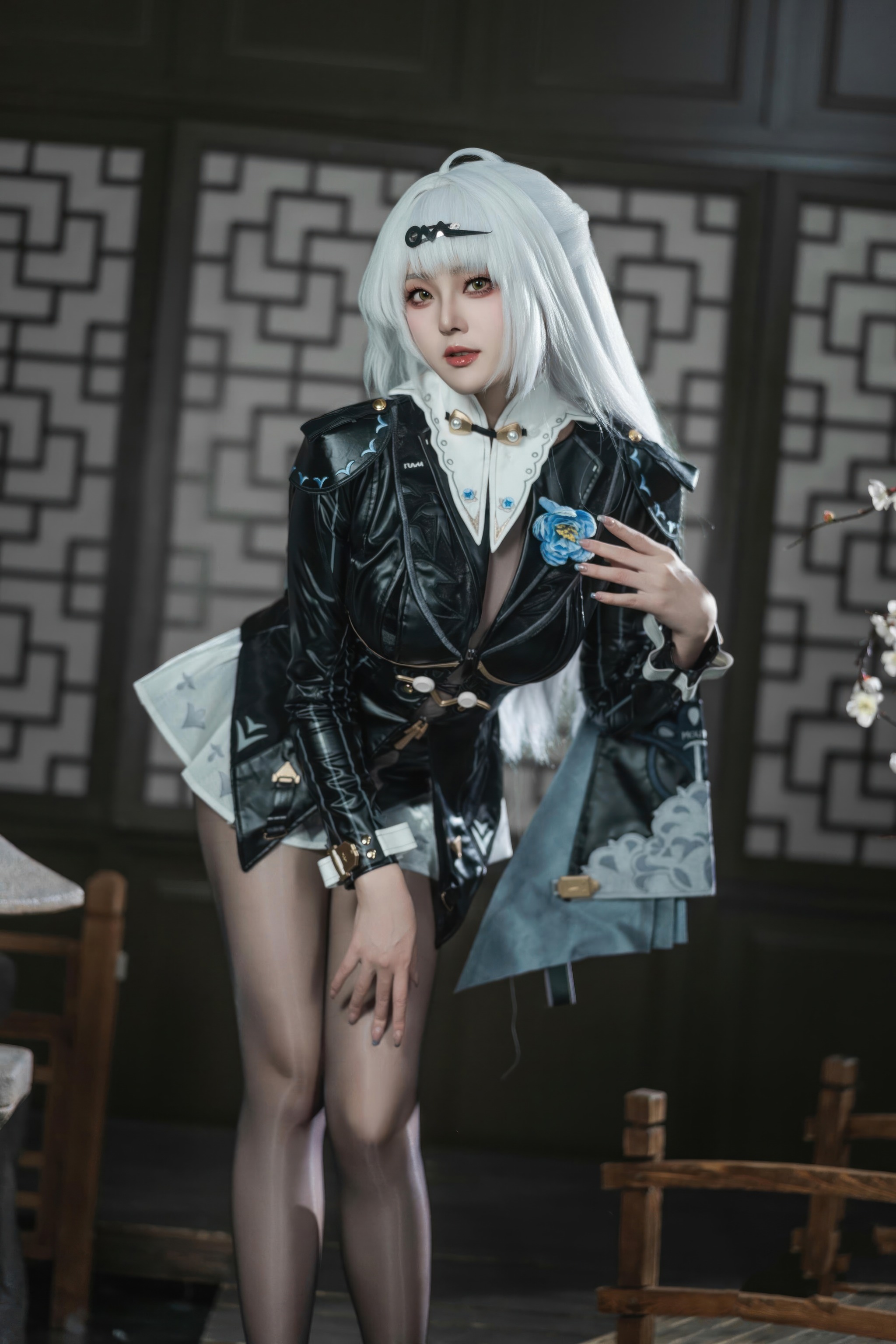 图片[1]-Natsuko夏夏子 – NO.097 绝区零 仪玄·墨形影踪[86P]-XikXak